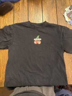 Primitive Kids Black Tee with Red Cherry Graphic